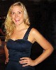 Clea Alsip (Melanie) unwinding during the cast party. Giuliano photo.