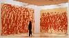 Installation of Cy Twombly paintings, Bacchus 2005