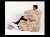 Floral Pattern Squeeze Chair by Wendy Jacob based upon the principals for Autistic Individuals by Temple Gratin.