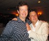 During the opening night party Brooks snuggles up to Dylan Baker. Giuliano photos.