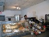 Terrell behind the counter.