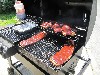 Finishing on the grill.
