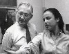 Josef Albers with His Student Eva Hesse At Yale University c.1958.