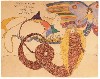 Outsider Art By Henry Darger, Child-Headed Whiplash-Tail Blengins, Blengiglom-enean Island; watercolor, pencil, and carbon tracing on paper; 18 ¼ x 23 ¼ inches, Early 20th Century.