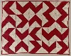 Artist unidentified, Chevron Doll Quilt; cotton; 29 x 36 inches, 19th Century. 