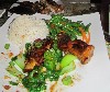 A serving of Asian style ribs. 