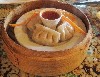 Sabrina sent over a sample of her signature fresh dumplings. 