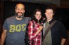 Daniel Cantor, Renata Friedman and Adam Green after performing before a full house. 