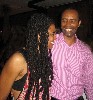 Playwright Suzan-Lori Parks and Nathaniel Stampley (Robbins). 