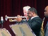 Trumpet player Freddie Hendrix evoked the spirit of Miles Davis.