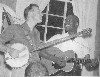 Bill with Pete Seeger at Circle Pines Center in MI, 1957. Photo by John Glass
