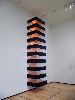 The superb Donald Judd stack piece is on loan from Arnold Glimcher. 