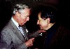 Former director Perry T. Rathbone with the sculptor Dmitri Hadzi. 