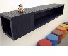 JEB JONES, Eitherway Cabinet, 2011, hand-tooled American hardwood, VOC-free paint, 12 x 68 x 12”

