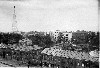 The Shabolovka radio tower viewed from a distance. Photograph: Schusev State Museum of Architecture
