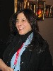 In the lobby with Berinstein after the screening of her film.