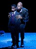 Banquo (Darren K. Stokes) with his son Fleance.