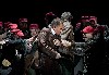 Macbeth (Daniel Sutin) with male members of the BLO Chorus.