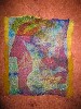 Felt is the medium used by Jane Herman for Seahorse #1.