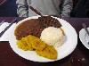 Pancho had the lunch special of steak with rice beans and plantain for $7.99.