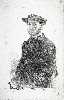 Degas Self Portrait etching. Metropolitan Museum of Art.