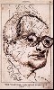 Life Drawing of Adolph Eichmann by Peter Malkin. 1960 