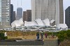 View of Jay Pritzker Pavilion By  Frank Gehry from Art Institute of Chicago, Photo by M. Favermann, all rights reserved, 2011
