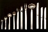 Flatware Designed by Josef Hoffmann, 1905, Silver-plate on nickel silver