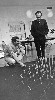 Kepes and Piene at CAVS 1969; photo Nishan Bichajian