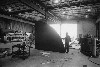 Ellsworth Kelly piece during fabrication