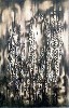 Every Atom Glow: Electrons in Luminous Vibration (1951)by Norman Lewis,  black-and-white painting  illustrates the Abstract Expressionist style