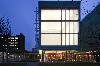 Contemporary/Special Exhibition  Gallery Exterior and Living Room At Night. Photo: @Nic Lehoux/Renzo Piano Building Workshop.