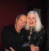 Jane interacting with the renowned photographer Benno Friedman. 