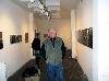 Jonas in the gallery during installation. 