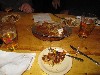 The nachos were truly miserable and puny barely filling three small plates a single time. 