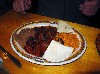 Miguel found the pork dry, unsucculent and not fresh.