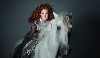 Brunnhilde charges off on her steed, Grane, as the horse appears in publicity photos.