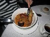 The Toulouse recipe for cassoulet calls for duck confit and sausage.