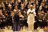 Nicole Cabell and Marietta Simpson singing at Carnegie Hall with the Collegiate Chorale.