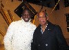 The artist with his father.