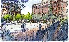 Connection Between Public Garden and Esplanade at Arlington Street, Rendering by Frank Costantino, 2011