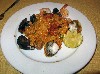 The Paella was more like scorched shellfish over Spanish rice. 