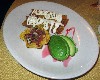 A Flautas appetizer was combined with a salad as a meal. 