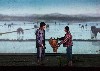 Orion Lee and Katie Leung in Scene at Rice Paddy