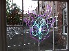 A neon version of an African mask by Fernandes.