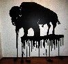 A dripping buffalo by Terrence Houle.