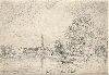 Salisbury Cathedral from the West, 1829, by John Constable, pencil, Gift of the Manton Foundation, The Sterling and Francine Clark Art Institute, Williamstown, Massachusetts