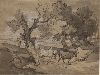 Landscape with a Herdsman Driving Cows, and Distant Buildings, c. 1785-88, by Thomas Gainsborough