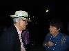 Chris Rawson of Pittsburgh, left, was always readily identified for his hat. 