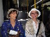 Chatting on the bus on the way to a meeting was always fun. ,